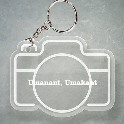 SY Gifts Camera Design Keychain With Umanant, Umakant Name Key Chain