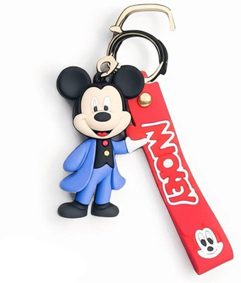 Syshri Cute Mickey Mouse Keychain for Kids & Adults|Soft Silicone Cartoon KeyRing Z1 Key Chain