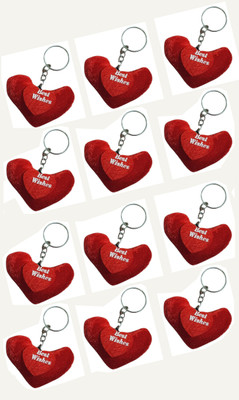 Shreeji Makeover 12 pcs Heart_004 Key Chain