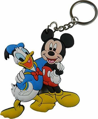 Meeko.com Mickey Donald Miniature Rubber Keychain Key Chain