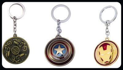 GSV Harley CA ShieldIron man face Keychain_J496 Key Chain