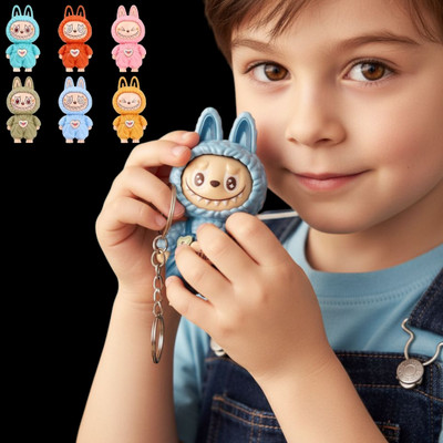 FlyTouch Funny Labubu Keychain for Kids, Teens, and Decorative Gift Purpose Key Chain