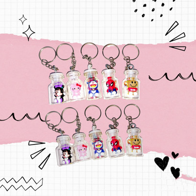 SHIVRAJ Pack of 10 pcs mew cutest carton key chain Key Chain