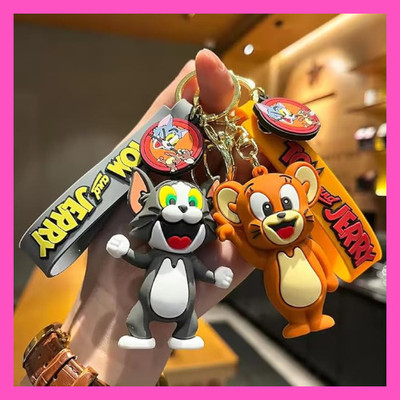 BZILO Combo Tom And Jerry Keychain for Couples Gift Design and Color May Vary C45 Key Chain