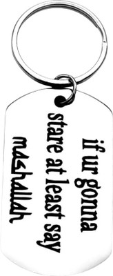 The Men Gift If You Gonna Stare At Least Say Masha Allah Muslim Allah Keyring ShivKey2025114 Key Chain