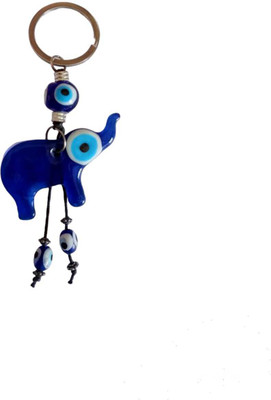 GiftyLuxe Safeguarded Pachyderm: Evil Eye Elephant Keychain for Protection and Style Key Chain