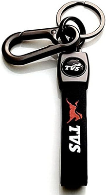 Mistazzo TVS Leather Strap Metal Hook keychain For TVS Bikes And Scooty Key Chain