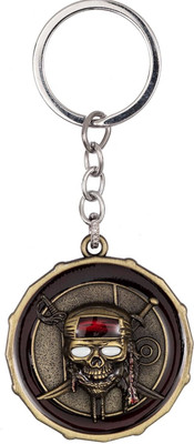 SHRI JI Rotating Spinning Metal Keychain Pirates of Caribbean Key Chain