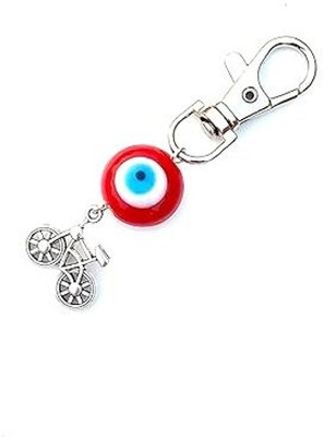 Shilpmart Red Round shape Evil Eye Keychain Key Chain