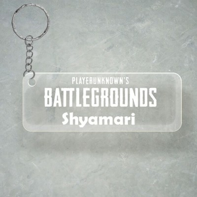 SY Gifts PUBG Design With Shyamari Name Key Chain