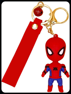 gtrp Keychain-Spiderman Marvel Avengers 3D PVC Silicone Rubber Metal Key Chain