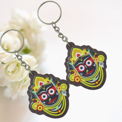 Jagannath World key-ring-jaga-wood-set-2-0N Key Chain