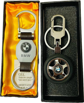 GKM Rotating Tyre & double side hook combo set keychain Key Chain