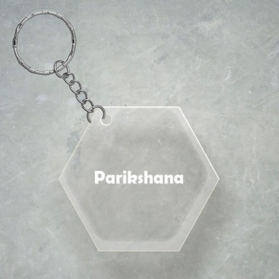 SY Gifts Parikshana Name Hexagon Keychain Key Chain