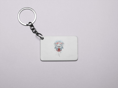 Rushaan Skull Forever -Printed Acrylic Keychains(Pack Of 2) Key Chain