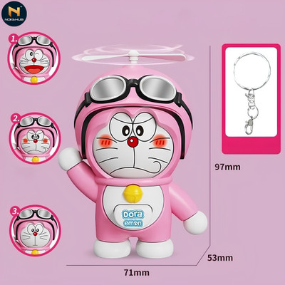 Nokehub Pink Doraemon Face Changing Keychain Key Chain