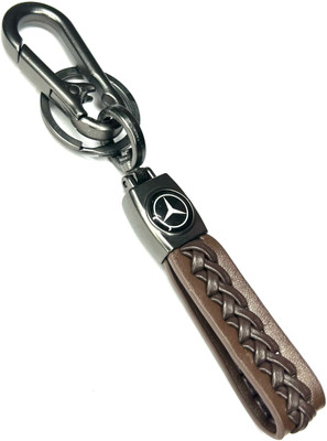 FLAMBE New mercedescar Brown Design Keychain Key Chain