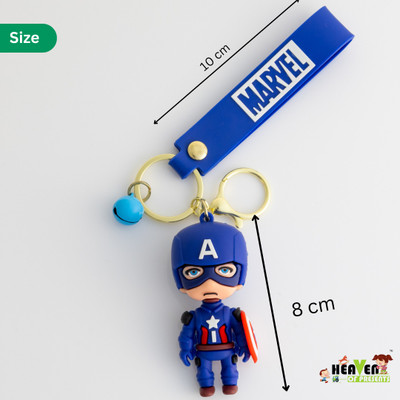 Artbizz Captain America Shield Keychain Toy, Avengers 3D Silicone Key Chain Marvel Key Chain