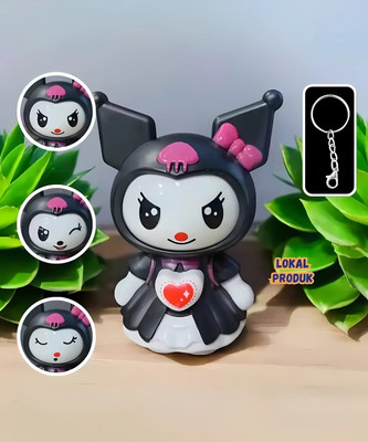 pap Kuromi Expression Changeable Toy Key Chain