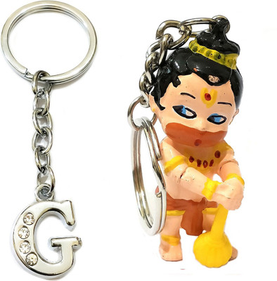 Meeko.com Keychain-letter G & bali 14g Key Chain