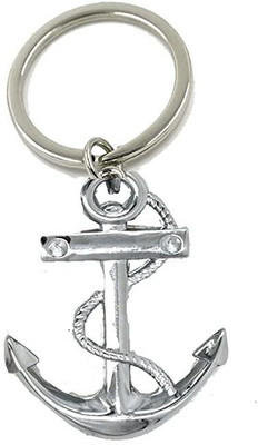 BBG NEW_Premium Anchor And Rope Ship Sailor Metal Keyrings Key Chain