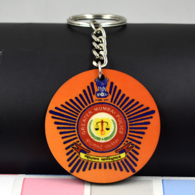 AFH Greater Mumbai Police Keychain for Bike, Car Key Chain