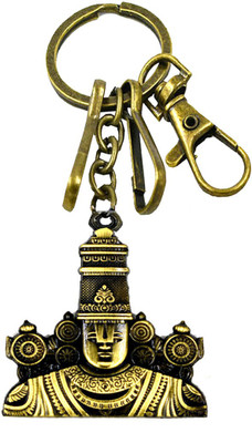 AFH Lord Balaji Tirupati Stylist Bronze Lobster clasp Keyring Keychain for Biker Key Chain