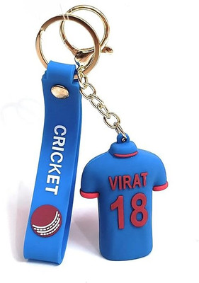 GKM Virat Kohli 18 Jersey Cricket Keychain Portable Bag Charms keyring (type-1) Key Chain