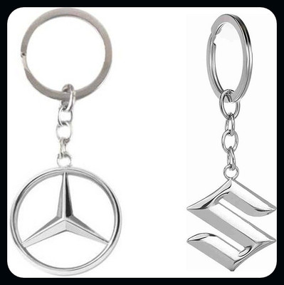 GSV SuzukiMercedes Logo silver Keychain keychain_J318 Key Chain