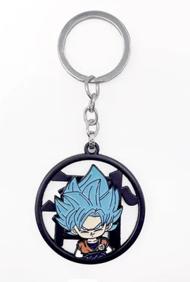 HappierYou Dragon Ball Z Goku Super Saiyan Blue Revolving/Spinning Keychain Key Chain