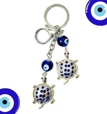 SHRI JI BEAUTIFUL TURTLE with stone Evil Eye Keychain Key Chain