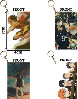 Hariyaali Enterprises LLP Haikyu! NISHINOYA AND KAGEYAMA STAR PERFORMANCE Unique Style 4 pcs Combo Key Chain