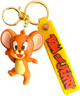Harshi Collections Tom And Cherry Anime Silicon Cute 3D Cartoon [Pack of 1] Key Chain