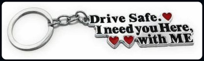 Meeko.com Drive Safe with me keyring 001-A Key Chain