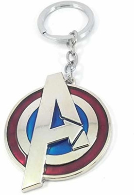 Meeko.com Keychain-Avenger A Logo Metal Keychain - Silver Key Chain