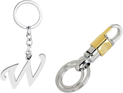 Mundkar Gold Hook & Alphabet -W Key Chain