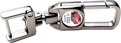 ADOREAL SUZUKI BALENO METALLIC KEYCHAIN AND KEYRING WITH CAR LOGO Key Chain