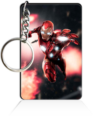 Party Gift Printed Wooden Rectangle Hero key ring Keychain PGRQ255KY (37) Key Chain
