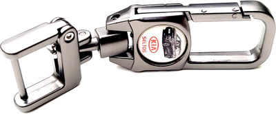 ADOREAL KIA SELTOS METALLIC KEYCHAIN AND KEYRING WITH CAR LOGO Key Chain