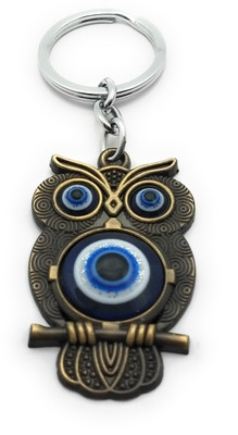 High Choice Owl with Evil Eye Good Luck Metal Key Chain