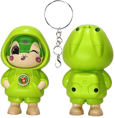 Bodytech Face Changing Keychain with 3 Expressions 3D Cartoon CharacterToy Key Holder Key Chain