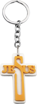BLESSINGS Jesus Acrylic Yellow Key Chain