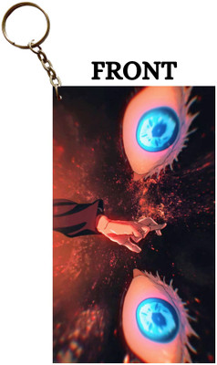 Hariyaali Enterprises LLP Jujutsu Kaisen GOJO BIG EYES AND DOING SORCERY Anime Key Chain