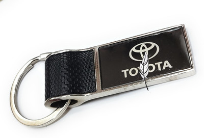 Jdp Novelty Leather Metal Keychain for Car.Rectangular Shape. Key Chain