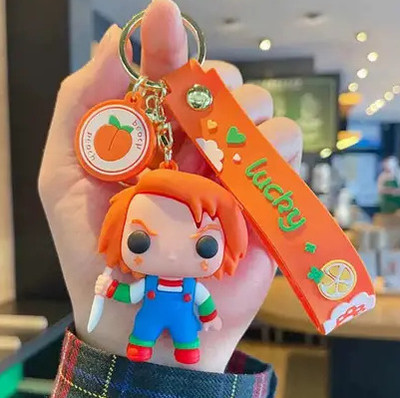APNA KANHA 3D Rubber Figure Lucky Keychain with Hook for Mens Women(Pack Of 1) Key Chain