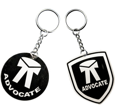 MINIBLITZ Advocate keyring Black and White keychain for Lawyer,Judges,and Official purpose Key Chain