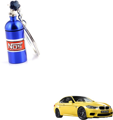SEMAPHORE NOS Bottle Keychain Pill Box Storage Key Ring Blue for BMW 3 Series Key Chain