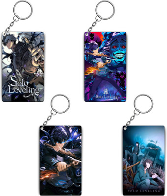 Respite Paradise Solo Leveling Anime Keychains Kit - (Set Of 4 Keychains) Anime Theme Key Chain
