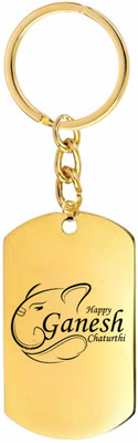M Men Style Lord Ganesha Stainless Steel Key Ring – Keychain for Car:: Bike & SKey2025575 Key Chain