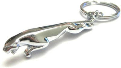 Blue Aura Jaguar Metallic Key Chain